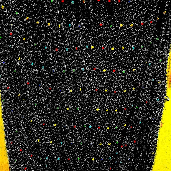 💃🏻SueWongEUCBohemianBeadedCrochetFringed 2pcSEXYSlitskirtBeadedStrapesLinedS:S - Picture 9 of 16